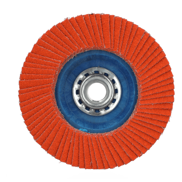 Norton Blaze R980P Ceramic Alumina Flap Disc - Type 27 Plastic Quick-Trim Backing Plate
