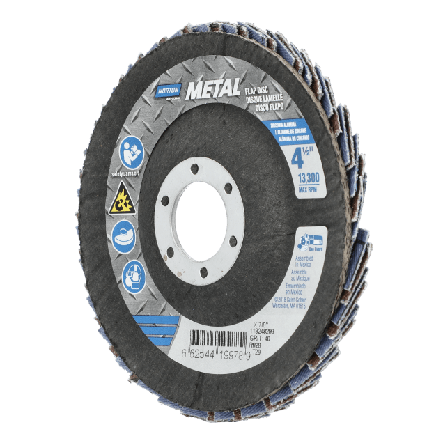 Norton Metal Zirconia Alumina Flap Disc - Type 29 Conical Fiberglass Back