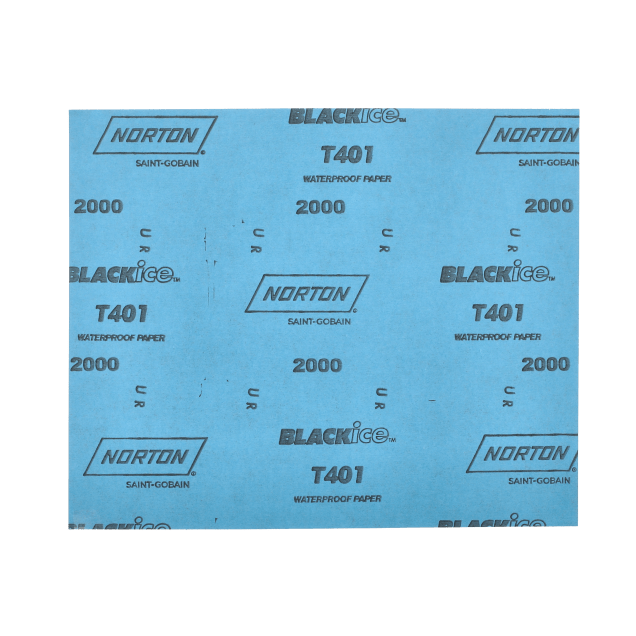Norton SandWet Waterproof Sandpaper Sheets - 9 x 11 - P 2000