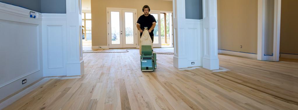 Floor sanding large house