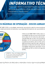 Informativo Técnico - Discos De Corte