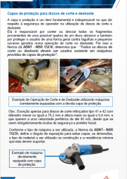 5 - Informativo Técnico de Segurança - disco de corte e desbaste - Capas de proteção