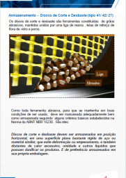 6 - Informativo Técnico de Segurança - disco de corte e desbaste - Recomendações de armazenamento