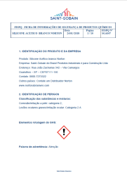 FISPQ - Silicone Acético Branco Norton