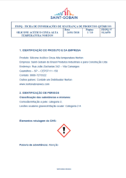 FISPQ - Silicone Acético Cinza Alta Temperatura
