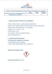 FISPQ - Silicone Acético Vermelho Alta Temperatura