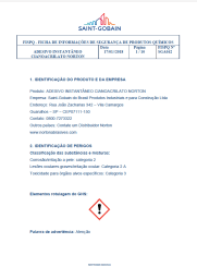 FISPQ Adesivo Instantâneo Cianoacrilato
