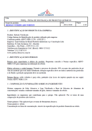 FISPQ Rebolo Vitrificado Norton