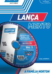 FLYER - DISCO DE CORTE NORTON BNA 12 - 5 POLEGADAS