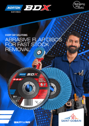 Norton BDX Flap Disc brochure cover page