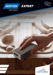 Washable Sanding Sponges being used on timber
