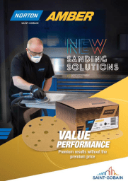 Amber Discs, New Sanding Solutions Brochure Cover