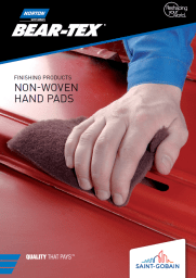 Non-Woven bear-tex hand pad brochure cover maroon