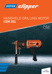 HANDHELD DRILLING MOTO CDM 204 BROCHURE COVER PAGE
