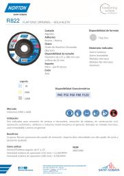 Ficha Técnica - Disco Flap Evolution Norton R822