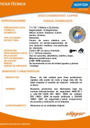 Ficha Técnica DCD linea clipper seg 180 codigo 70184624370