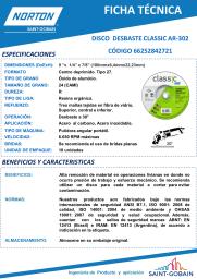 FT Disco Desbaste Fierro CLASSIC by Norton