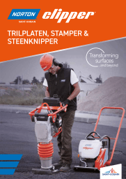 bouwvakker met trilplaat en stamper van norton clipper