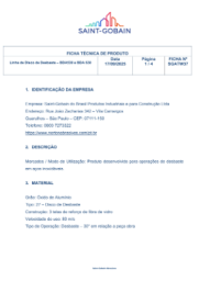 CAPA - FICHA TÉCNICA TW BDA 530 e BDA 630 Clean