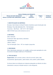 FICHA TÉCNICA - DISCO DIAMANTADO CLIPPER UNIVERSAL
