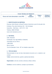 FICHA TÉCNICA - DISCO DIAMANTADO PRO TURBO