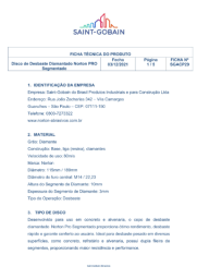 FICHA TÉCNICA - Copo Desbaste Diamantado Pro Segmentado