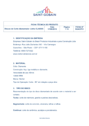 FICHA TÉCNICA - DISCO DIAMANTADO CLASSIC