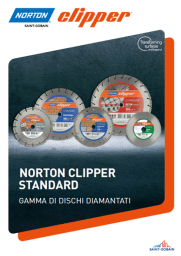 Norton Clipper Standard Range dischi diamantati
