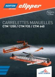 Brochure présentant les toutes nouvelles carrelettes manuelles Clipper