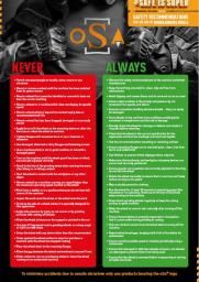 oSa Safety Poster