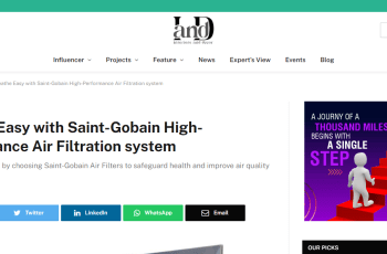 Breathe Easy with Saint-Gobain High-Performance Air Filtration system