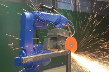 robotic arm application using fiber disc
