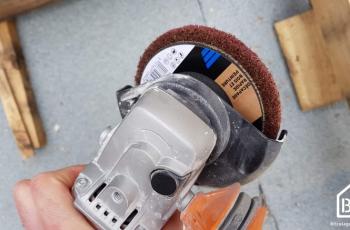 Décapage à la disqueuse