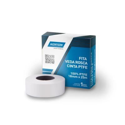 66261102646 - FITA VEDA ROSCA NORTON - CAIXA - 18MMX25M (ANG 1)