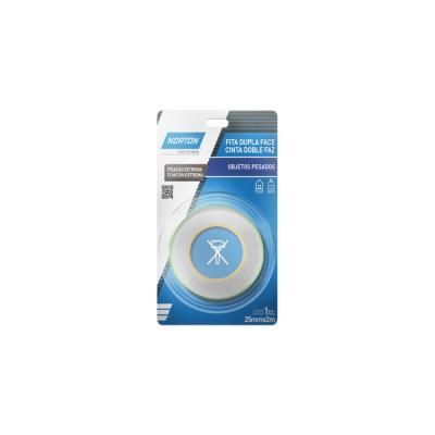 78072754344 - FITA DUPLA FACE OBJETOS PESADOS NORTON - 92 X 130 MM - CARTELA (ANG 1)
