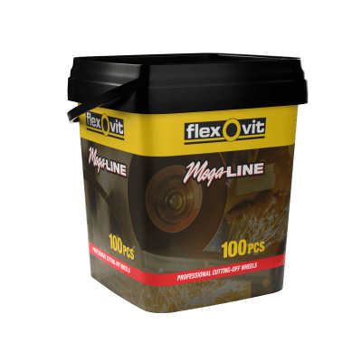 Flexovit Mega-Line Doorslijpschijven Tub 100 stuks