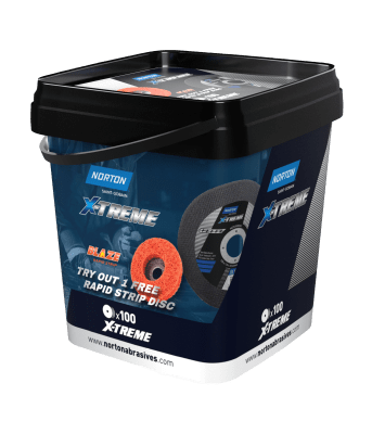 Promotie tub Doorslijpschijven Norton X-Treme en Blaze
