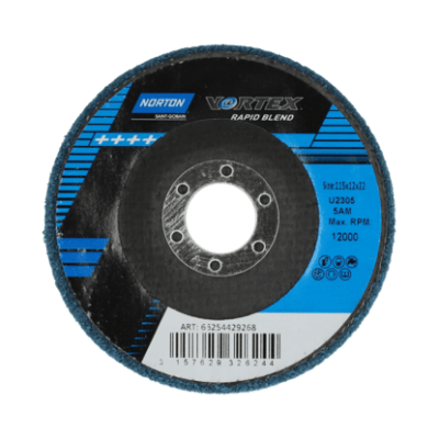 66254429268 Unified discs with backing Norton Vortex Unified Whl 114.3x12.7x22.2 Grit MED