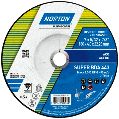 Disco Corte-Desbaste BDA443 NORTON