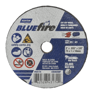 Norton Medallion SGZ CA Type 01/41 Small Diameter Cut-Off Wheel