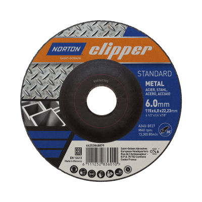 66252848879_A01_ Norton Clipper Standard Thin Wheel_METAL_115x6,0x22,23mm
