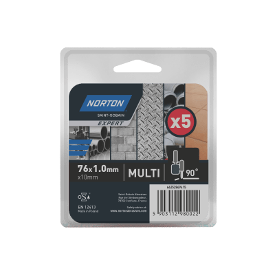 Flat cutting off wheel Straight Grinder EXPERT-MULTIPURPOSE-76x1x10 X5