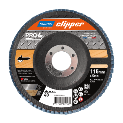 66261118466 Norton Clipper FlapDiscs 115mm G40 2023