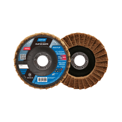 66261122500 - FLAP DISC NORTON - FLAP DE MANTA - GRAO GROSSO - 115 X 22,23 MM (ANG 3)