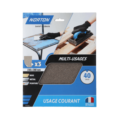 Standard Sheets Norton-Expert HandSanding-230x280#40 X3