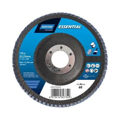Norton Essential FLAP DISC 115 x 22mm R82B Norton P60