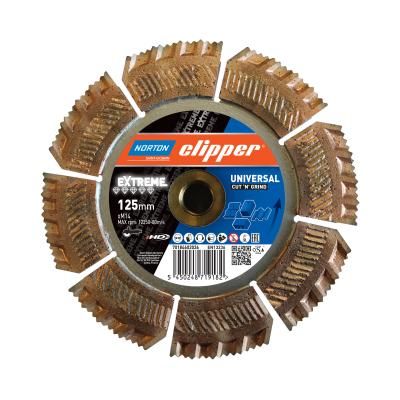 70184602036 Norton Clipper Extreme Universal Cut n Grind 125mm Diamond Blade