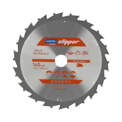 70184608128 TCT SAW Blades Norton Clipper MM.160.20.Z18.1 160x3/2x20