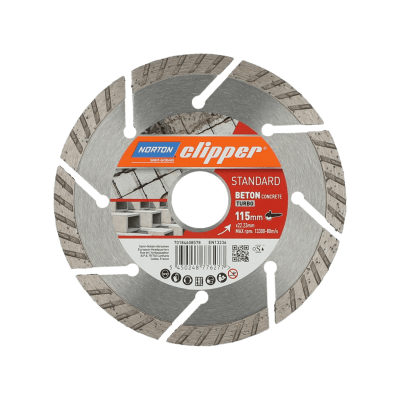 70184608578 Norton Clipper Blades - STANDARD BETON CONCRETE TURBO - 115mm