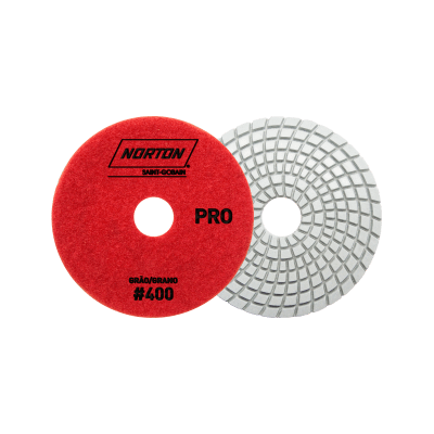 70184643179 - DISCO DIAMANTADO FLEXÍVEL BRILHO D'ÁGUA Norton PRO GRÃO 400 VERMELHO ANG (1)